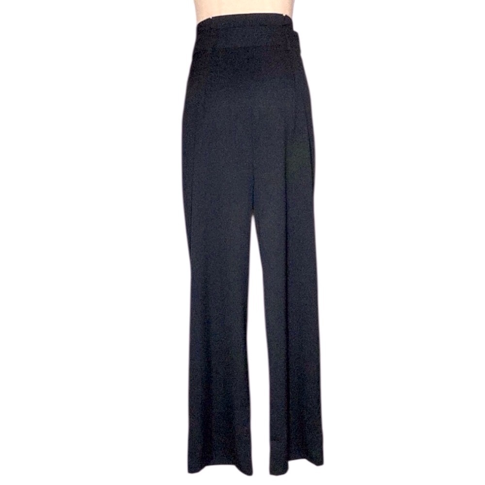 The Clothing Co | Black Paper Bag Wide Leg Pants S - Picture 4 of 8